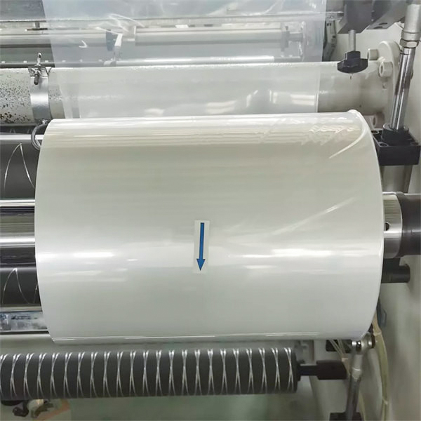 Limang layer co extrusion pof heat pag -urong ng pelikula 12 microns pag -urong wrap plastic rolls